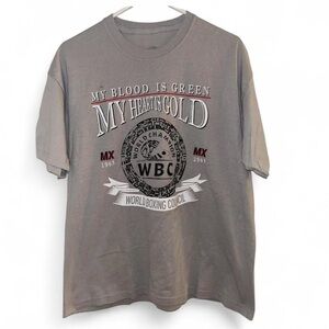 WBC Mexico my blood is green my heart is gold Tshirt